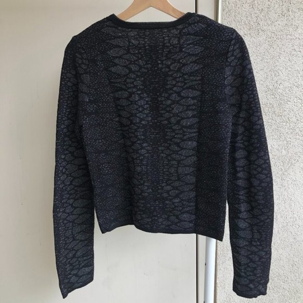 Zara Knitwear Black & Grey Top Size M - Picture 6 of 11